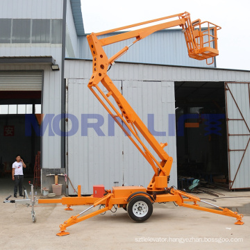 Cherry Picker 10M Cherry Picker Towable Telescopic Boom Lift With Ce Iso